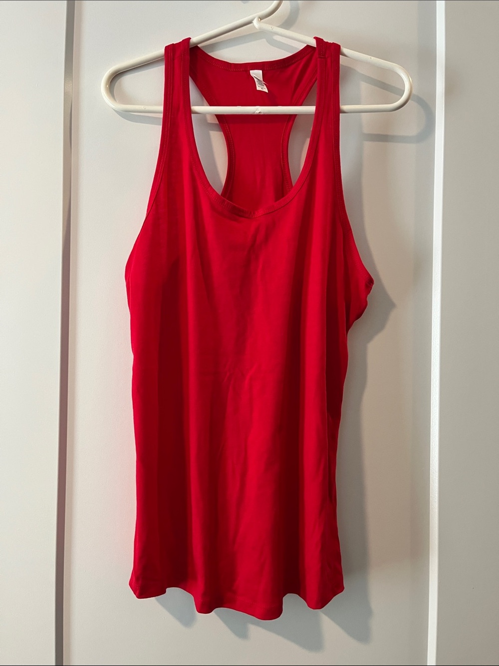 Red Racerback Graphic Tank with Patriotic Heart - Picture 2 of 4